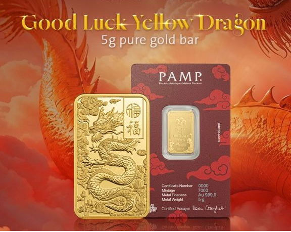 Sold out —— PAMP SERIES - YELLOW LUCKY DRAGON